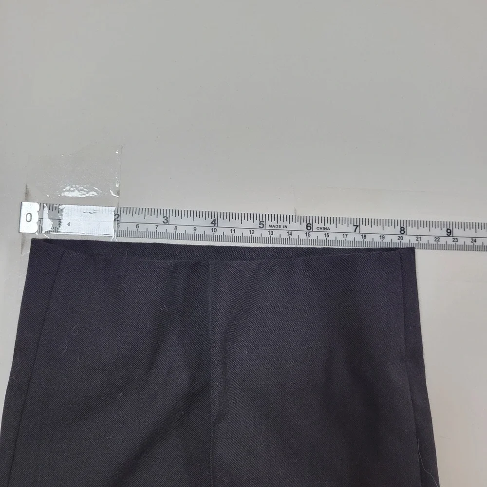 Pronto‎ Uomo Dress Pants Mens 38 Black Excellent 100% Wool Platinum Trousers